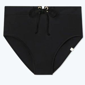 NWT The Lace-Up High Leg High Rise Bikini Bottom - Sea Urchin - Size 6